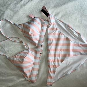 Pink & White Stripped VS Bikini